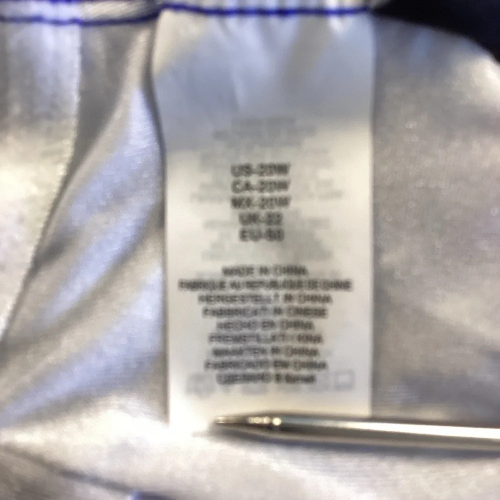 Maxine of Hollywood NWT Blue and White Blueberry One Piece Swimsuit Sz 20W